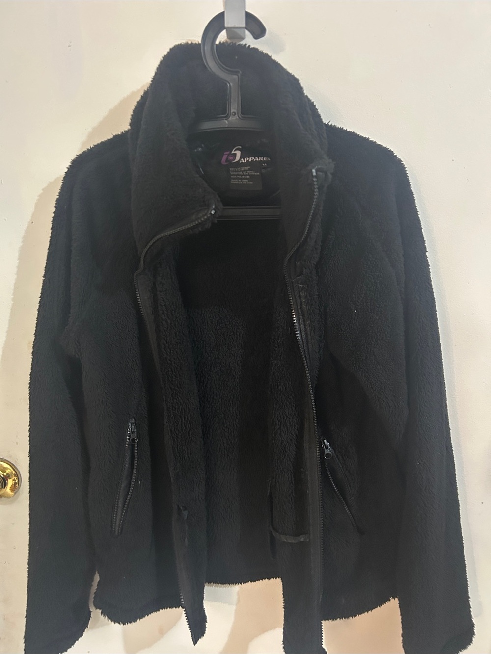 Women's Black Lightweight Sherpa Jacket
